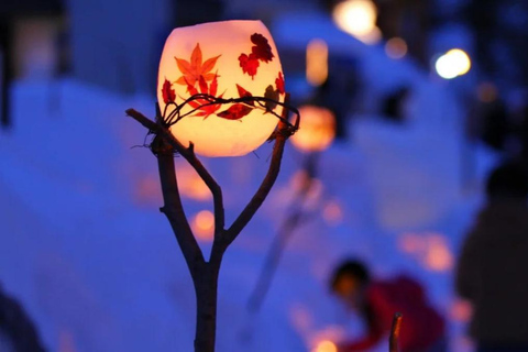 Sapporo: Otaru Snow Light Path Festival Private Day Trip No return to Sapporo
