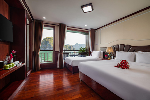 Hanói: 2 dias de cruzeiro Halong-Lan Ha Bay BEST SELLER 5* com varanda