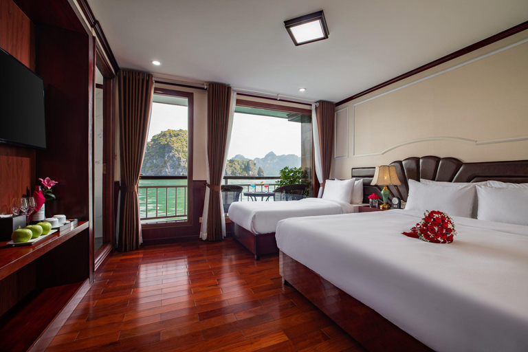 Hanoi: 2-daagse Halong-Lan Ha Bay BESTE VERKOOP 5* cruise balkon