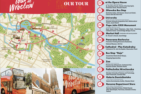 Tour de Wroclaw (Hop-On/Hop-Off-Bustour mit Carbio)