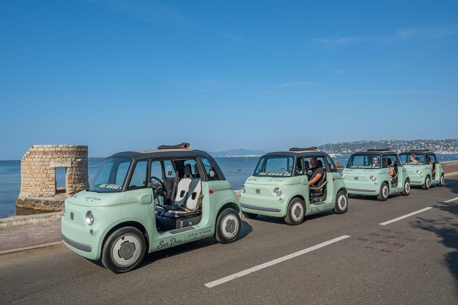 Antibes: Tour im 100 % elektrischen Fiat Topolino