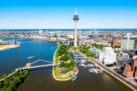 Cologne : visite privée d'une demi-journée à Düsseldorf6 heures : Visite guidée des hauts lieux de Düsseldorf en voiture