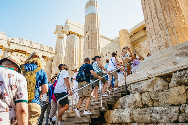 Aten: Akropolis biljett med valfri ljudguide eller live guideInträdesbiljett