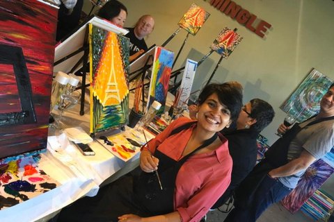 San Mateo: Paint & Sip Experience for Large Groups