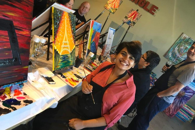 San Mateo: Paint & Sip Experience for Large Groups