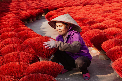 Hanoi: Incense Village, Hat or Lacquer Village "SMALL GROUP" PRIVATE: 4 Villages: INCENSE + HAT + LACQUER + VOTIVE PAPER
