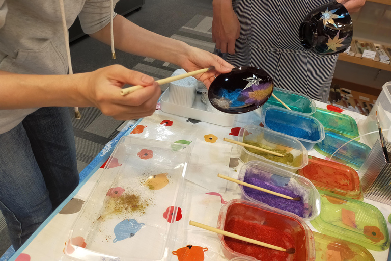 Makie (gold lacquer) experience in Tokyo (English Guide)