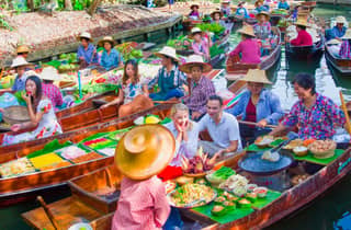 Schwimmende Märkte Bangkok: Private Tour mit Obstgarten und Öko-Café
