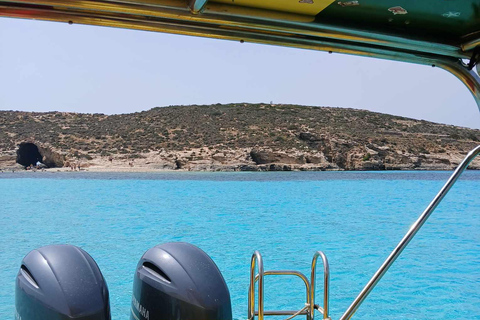 Comino:Blaue Lagune, Kristalllagune, Höhlen, Privatboot Malta