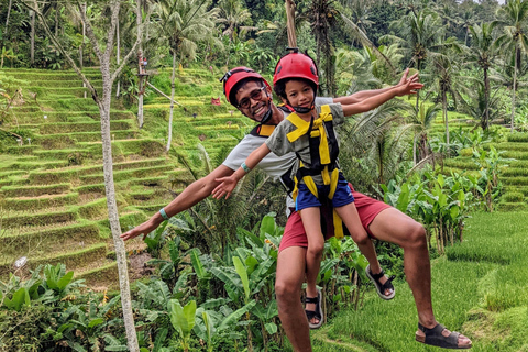 Bali: ATV + Zipline Swing & Sky Bike in Ubud Rice Field ATV Tandem + U Fun Field ULTIMATE Package (All 4 Games)
