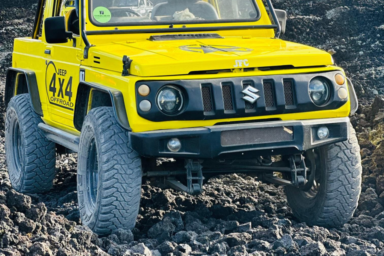 Bali: Dag/Solnedgång Dag/Solnedgång Mount Batur 4WD Jeep och naturlig varm källaEndast jeeptur dag/solnedgång (mötesplats)