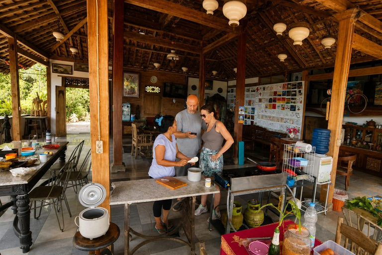 Yogyakarta: Local Market Tour & Mountain Cooking Class Hotel Pickup (Afternoon Sunset Class & Dinner)