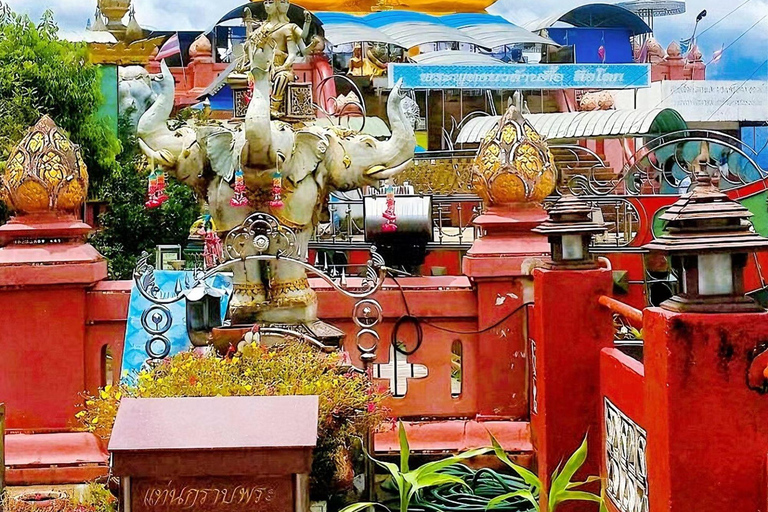 Chiang Rai Red Temple & Golden Triangle Boat Trip Free Lunch Hotel Pickup and Drop-Off (Within Pickup Area)