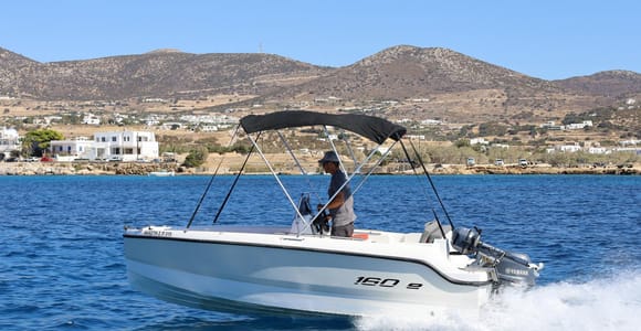 Paros: Full-Day New Modern Boat Rental with Self-Driving
