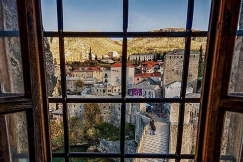 From Sarajevo: Mostar, Blagaj, Waterfalls, Pocitelj & Konjic Tour in English Without Entry Fees