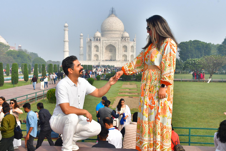Beyond the Taj: Sunrise, Hidden Agra Walk & Rooftop B’fast Private Tour with Car, Driver, Tour Guide & Entry Tickets