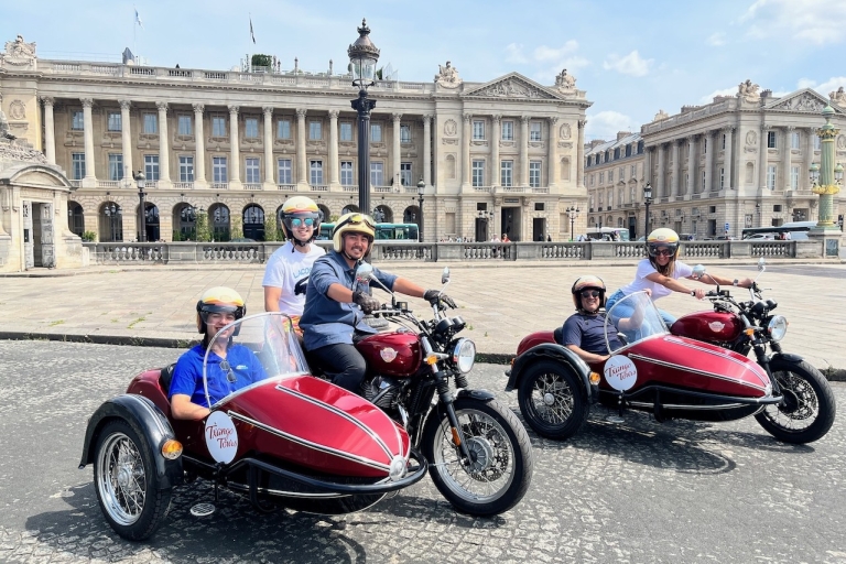 Paris : visite des monuments en side-car moto