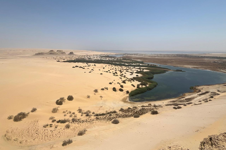 From Cairo: 4x4 Desert Safari, Waterfalls & Magic Lake Shared Tour: Wadi El Rayan, Magic Lake & Lake Qarun, Jeep
