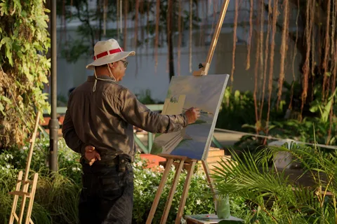 Painting by the River - Kalanan Riverside Resort