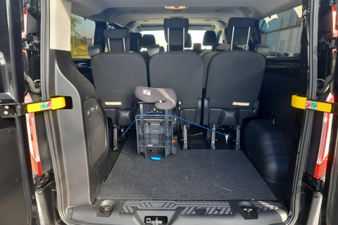 Chauffeur privé de l&#039;Algarve à Malaga en minibus 8 places