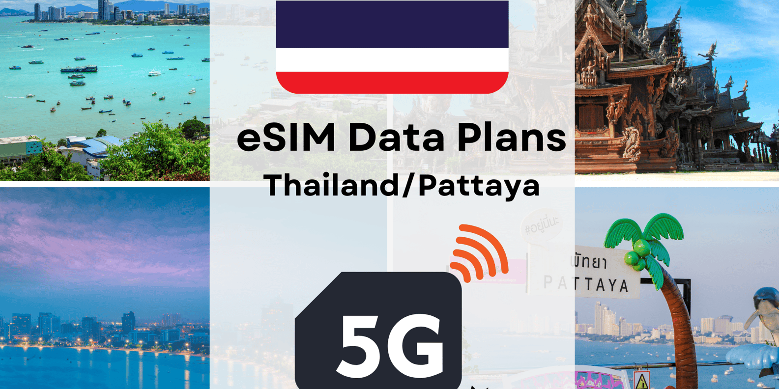 Паттайя: тарифный план передачи данных eSIM для Таиланда 4G/5G |  GetYourGuide