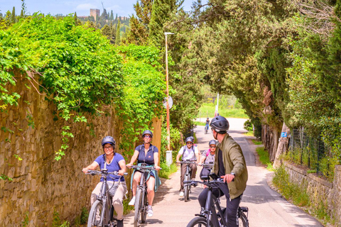 Florença: Fiesole E-Bike Tour com prova de azeite
