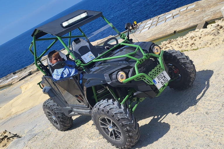 Desde Malta: Excursión de un día completo en buggy por Gozo y Comino con almuerzo