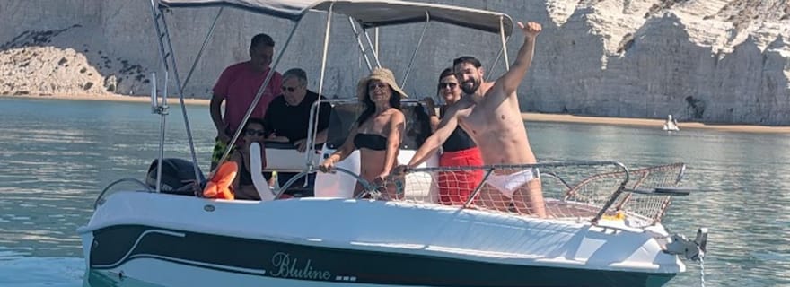 Scala Dei Turchi : excursion en bateau avec skipper et baignade rafraîchissante