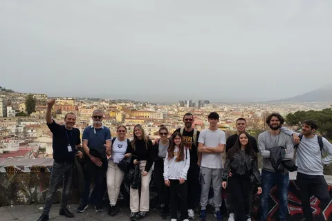 Naples Panoramic walking tour thourgh La Pedamentina scale