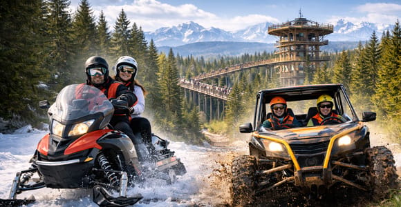 Zakopane Snowmobile Quad Buggy Experience & Treetop Skywalk