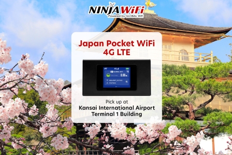 Osaka: Japan Pocket WiFi Router Kansai Recogida en el aeropuertoAlquiler de Wi-Fi de 10 días