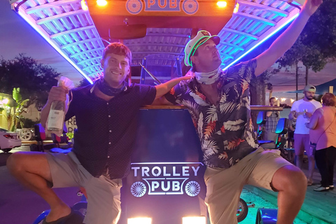 Private Trolley Pub w/ Bar+Mural Stops: up to 15ppl