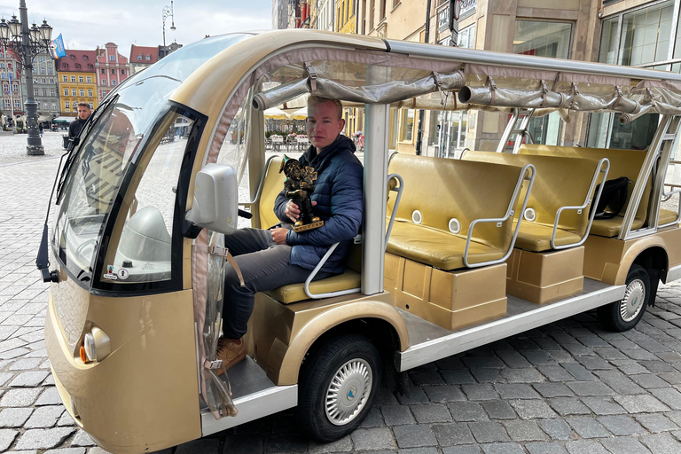 Tour di 1,5 ore in minibus elettrico tra i nani di Wrocław e le sue attrazioni1 ora: Città Vecchia, Università, Mercato, Isola della Cattedrale