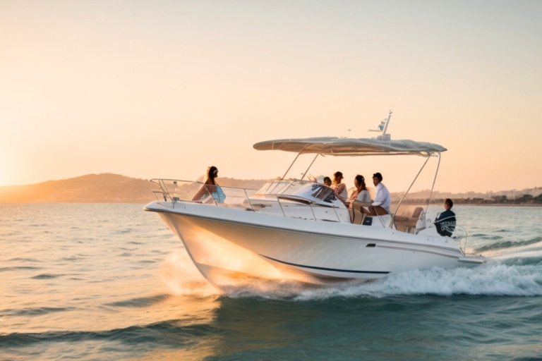 Partyboot in der Bucht von Cartagena und den wunderschönen Sonnenuntergang erleben