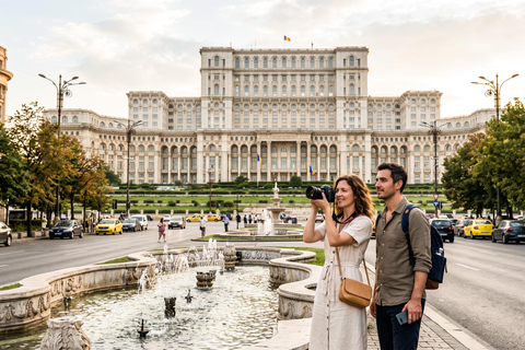 Bucharest: Parliament, Ceausescu Mansion & Village Museum COACH TOUR Audio guide in 24 languages