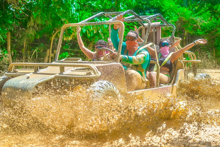 Punta Cana: Buggy Excursion with Macao Beach and Cave SwimDune Buggy Family (Four-Seater)