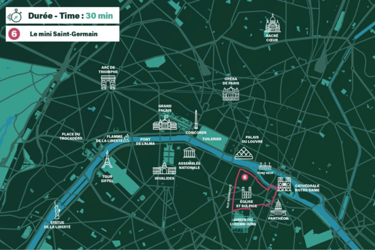 Paris : visite guidée privée en cyclo-pousse - Saint-GermainVisite Mini Saint-Germain - 30min