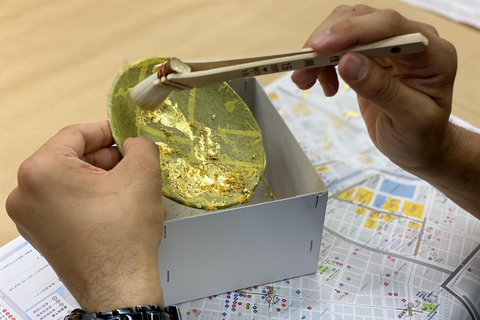 Experiencia artística con pan de oro en Tokio