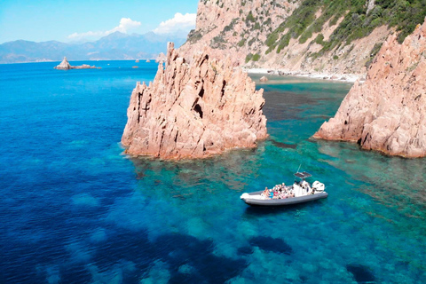 Från Cargèse : Calanques i Piana