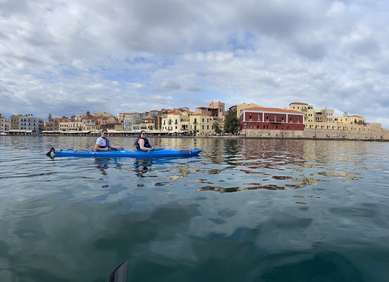 Chania: Havkajak-tur langs kysten om morgenen