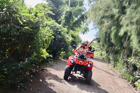 Ayutthaya : Aventure en quad avec promenade en tuk tuk et déjeuner