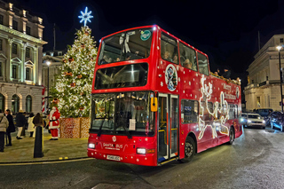 London: Christmas Lights Santa Sleigh Open-Top Tour