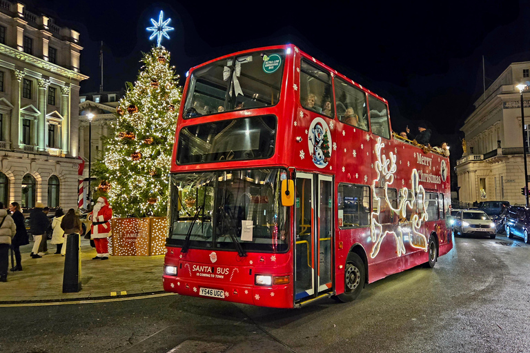 London: Christmas Lights Santa Sleigh Open-Top Tour London: Santa Bus Christmas Lights Open-Top Tour