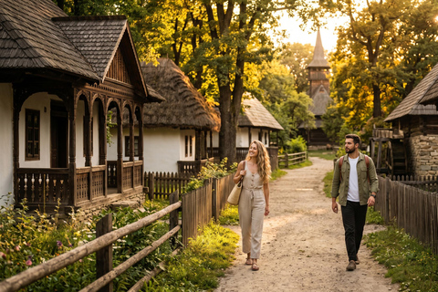 Bucharest Tour: Parliament, Ceausescu Home & Village Museum COACH TOUR Audio guide in 24 languages