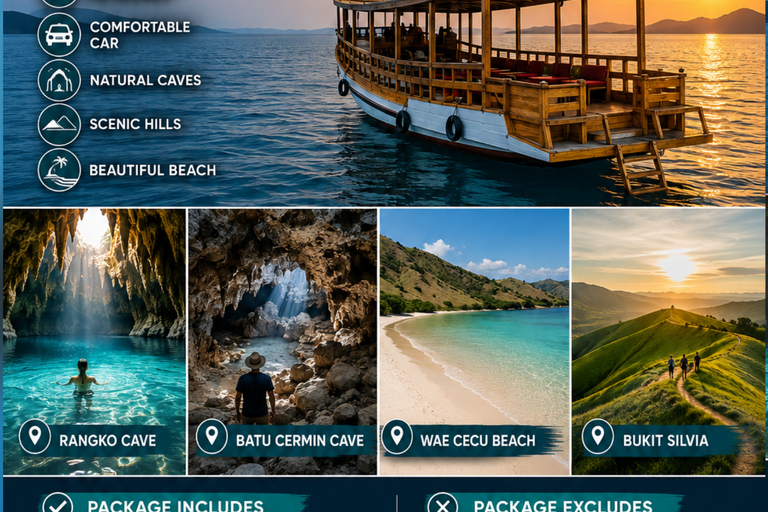 Labuan Bajo: Caves, Beach, and Sunset Tour