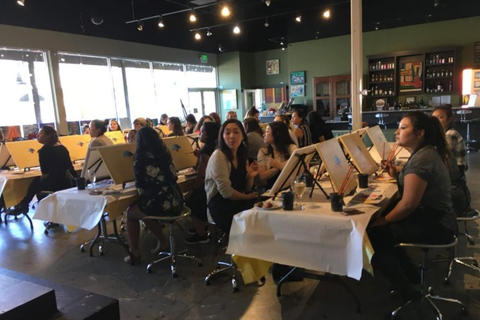 San Mateo: Paint & Sip Experience for Large Groups