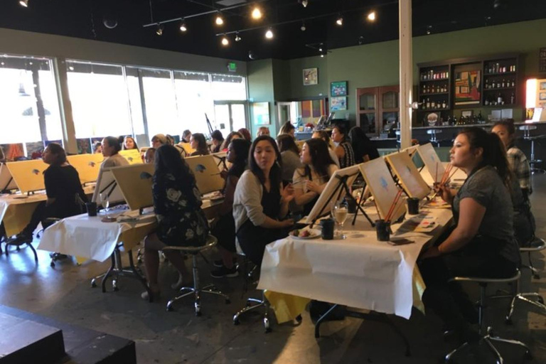 San Mateo: Paint & Sip Experience for Large Groups