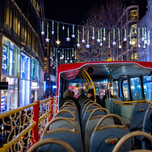 London: Weihnachtslichter Bustour mit offenem Oberdeck