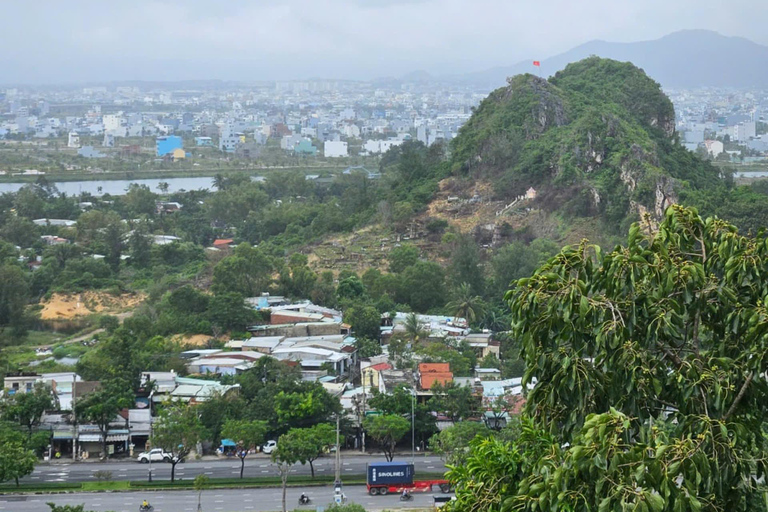 Montanha de mármore de Da Nang, ponte do dragão, passeio de mota pela praia