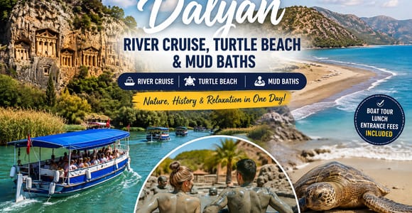 Dalyan: River Cruise, Turtle Beach & Mud Baths
